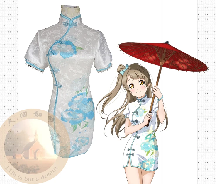 Платье cheongsam Honoka Kotori Umi Eli Nozomi Maki Rin Hanayo Nico костюм для косплея Lovelive qipao A|Костюмы