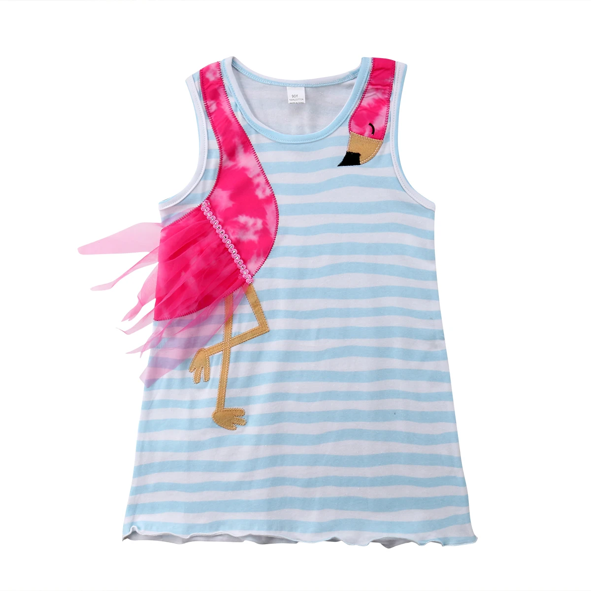 Платье для маленьких девочек От 1 до 6 лет кружевное платье-трапеция без рукавов с