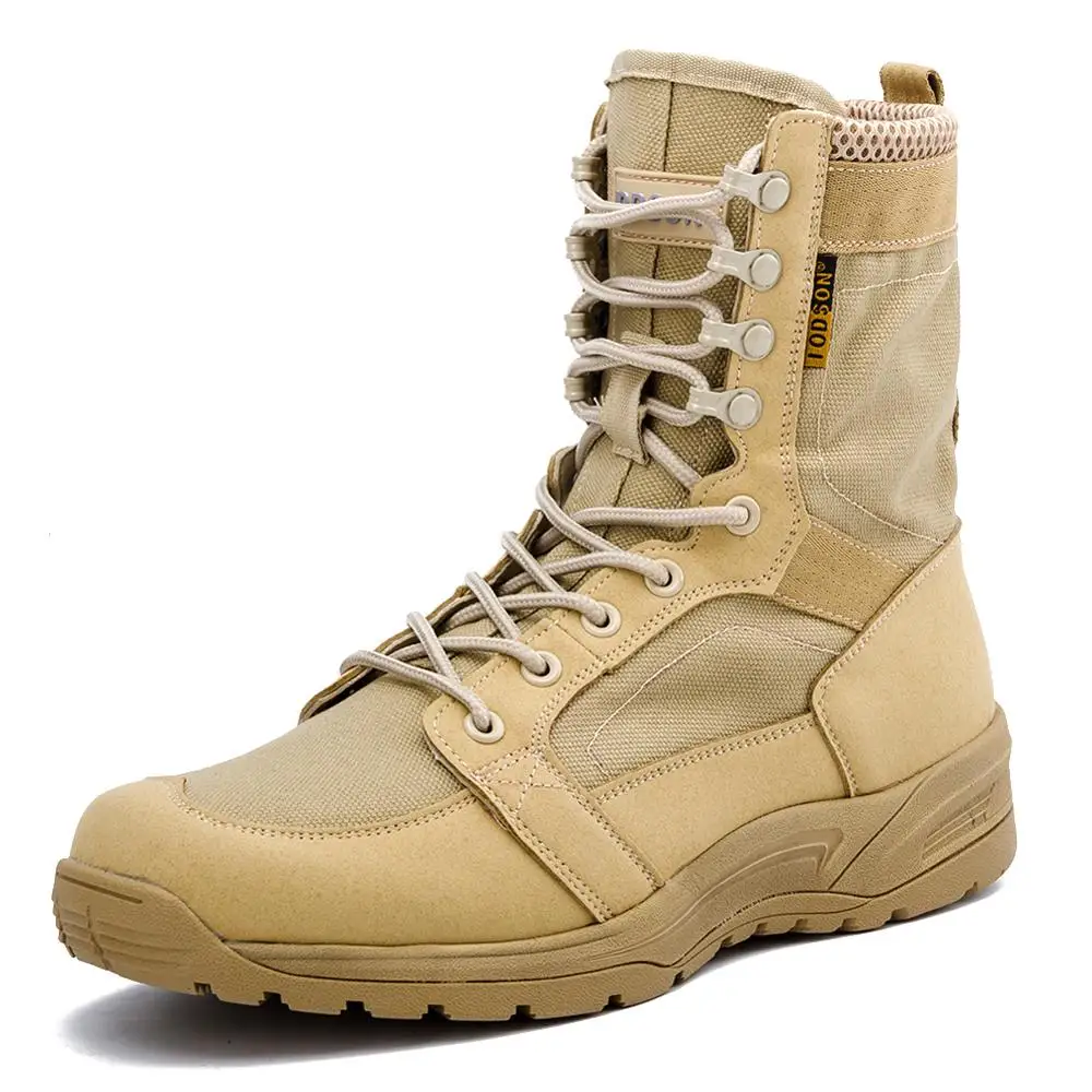 IODSON High Quality Army Boots Men Sandy Military Breathable And Ultralight Boot Hiking Sport Sneaker Shoes | Спорт и развлечения