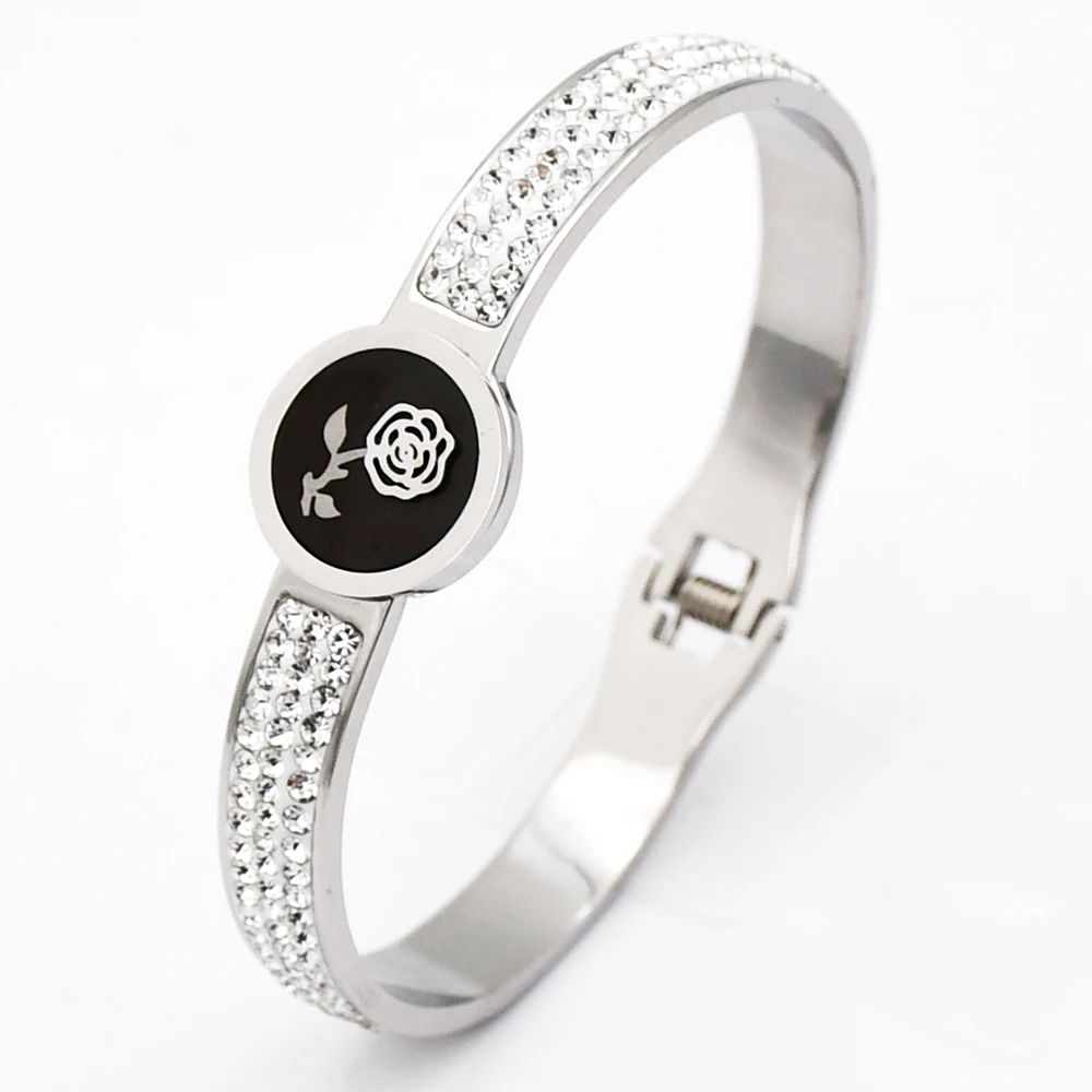 QLZBAO новый дизайн циркон ювелирные изделия наивысшего качества нержавеющая сталь