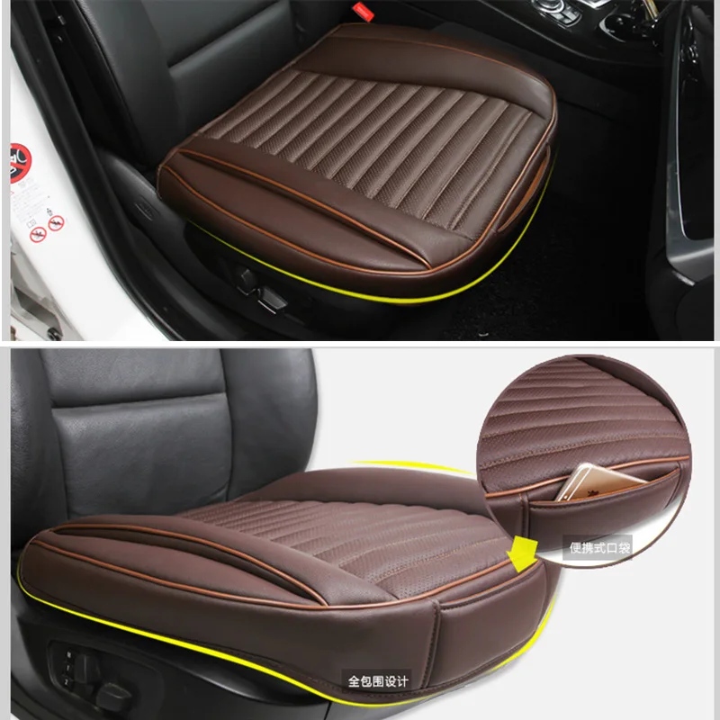 3D Кожаная подушка для автомобильного сиденья чехол одиночного водителя всех
