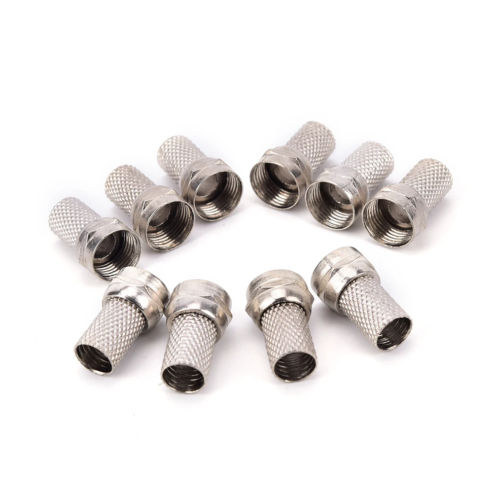 10 шт./лот F цифровой кабельный терминал для кабеля ТВ винтовой разъем SAT RG6 CT100 WF100