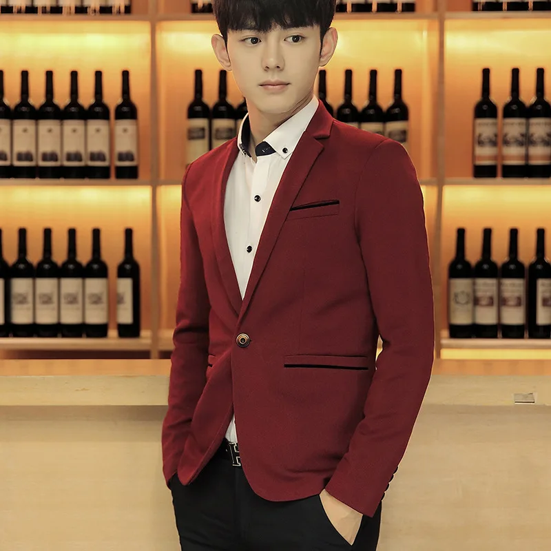

New arrival Men suit blazers masculino mens suit jacket blazer Square plaid Wool suit Slim fit man coats Trend Autumn