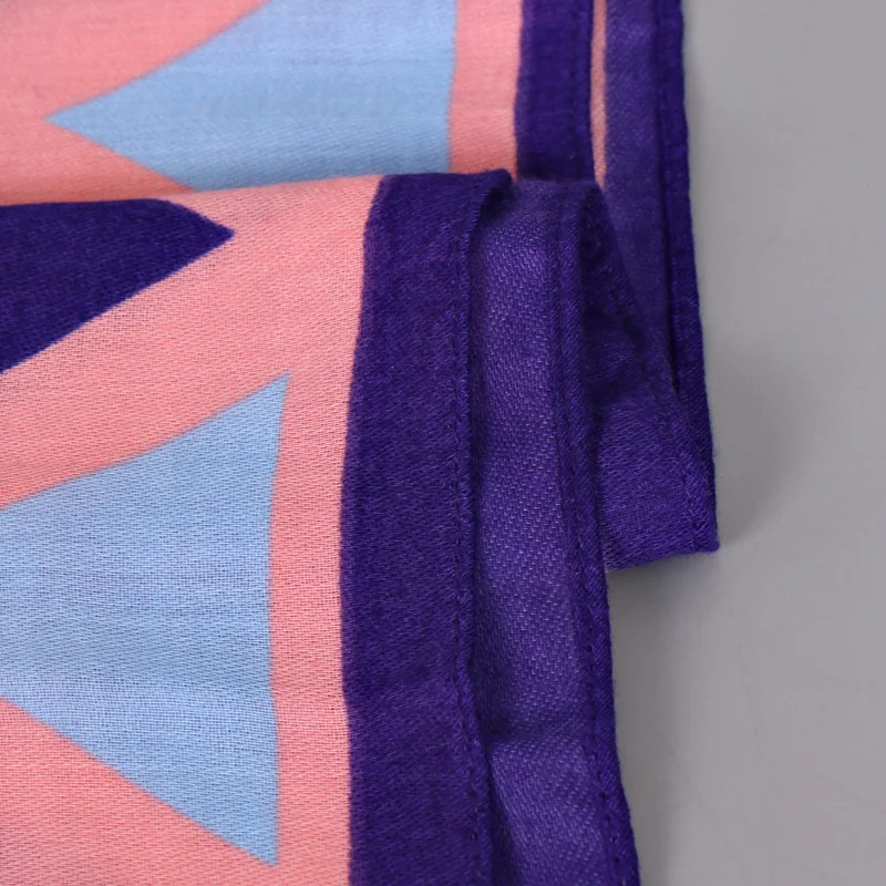 Женский шарф с геометрическим принтом 5 шт./лот модные хлопковые шарфы кисточками