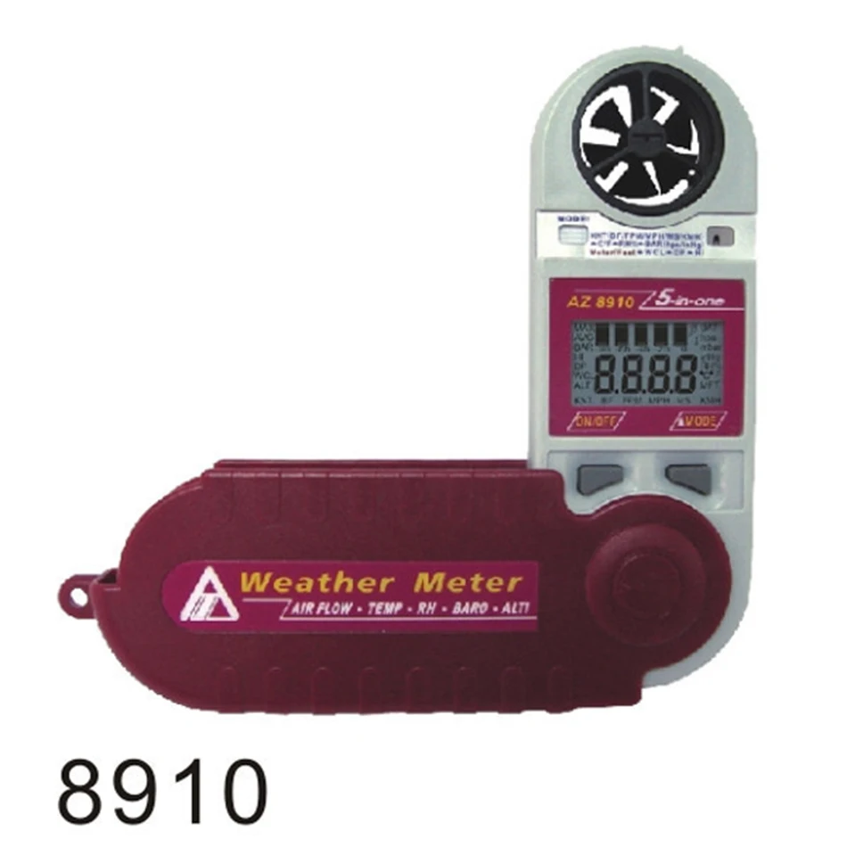 AZ8910 мини Windspeed метр воздушный поток карманный тип атмосферного давления тестер
