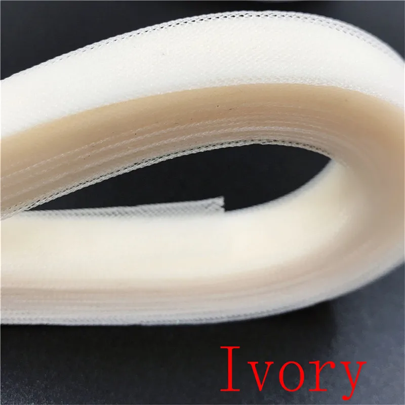 Ivory Цвет 5 см(2 дюйма) Конский волос Плетеный гибкий Свадебный чародей кринолин для платья шляпы ремесла 22 ярдов мягкая жесткая для выбора - Цвет: Ivory