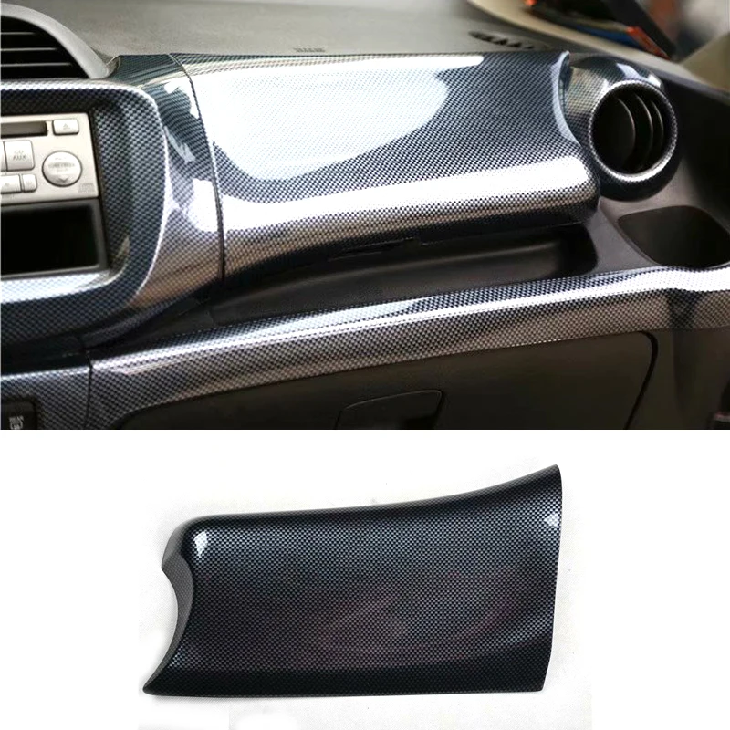 

ABS Carbon Fiber Style Car Passenger Seat Glove Storage Box Cover Trim Sticker For Honda FIT 2008-2013 LHD