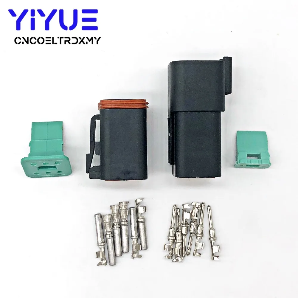 10 комплектов 6 Pin Женский Мужской DT DT06 6S DT04 6P черный автомобиль скорость