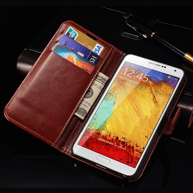 Чехол для samsung Примечание 3 флип чехол Бумажник кожаный Galaxy Note III N9000 телефон