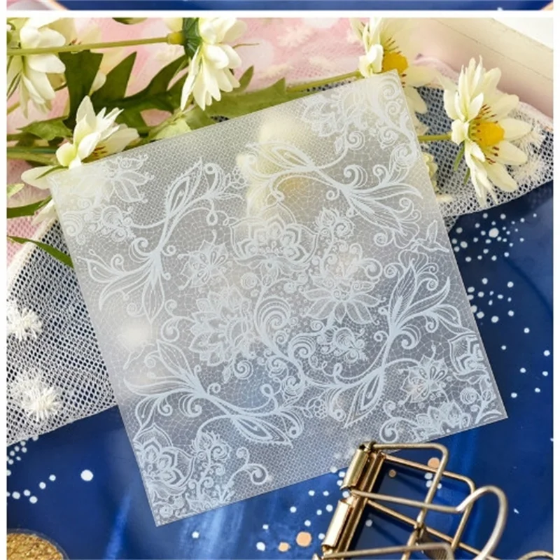 6 шт./компл. элегантные бумажные наклейки из бархата для самостоятельного