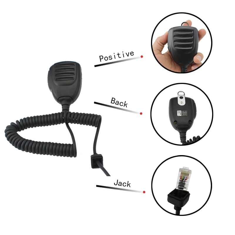 Hand Microphone HM-154 Speaker Mic For ICOM Radio IC-2820H IC-2825E IC-2300H IC-2800H IC-2100H IC-208