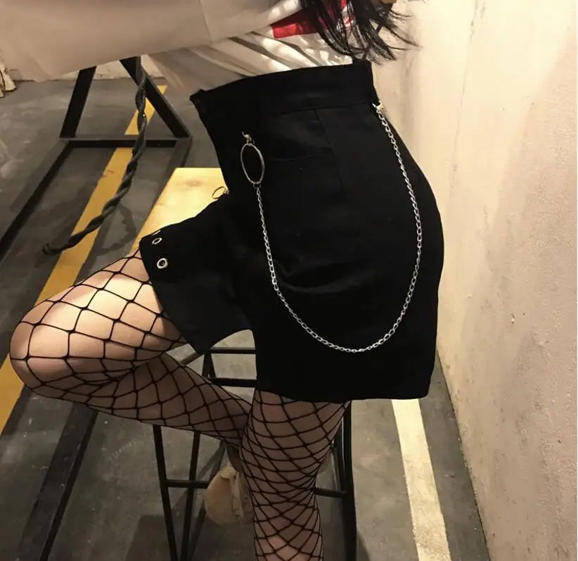 

Retro new round chain bf girl street wild skirt