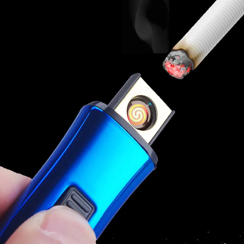 Двухсторонняя мини перезаряжаемая через USB Зажигалка Ветрозащитная зажигалки