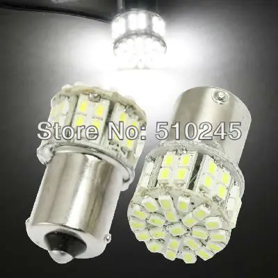 2 шт. Автомобильные светодиодные лампы ba15s 1156 P21W 50 smd 50smd|12v car led lamp|car lightlamp white |