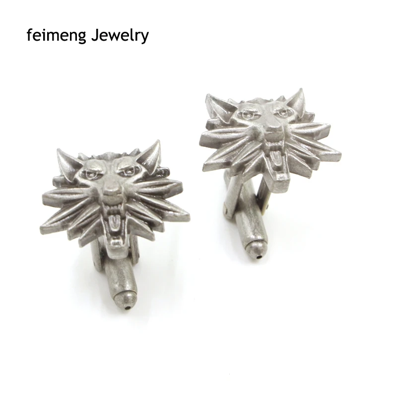 Модные старые оловянные запонки волшебника медальон для полевой охоты оптовая и