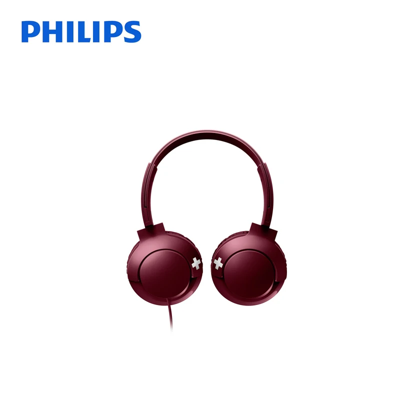 Philips SHL3075 гарнитура профессиональные басы Наушники с проводом управления шум ремень для Galaxy 8 официальный - Цвет: Red