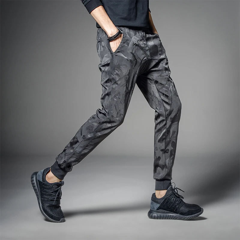 Новинка 2017 весенне-осенние стильные мужские брюки модные повседневные