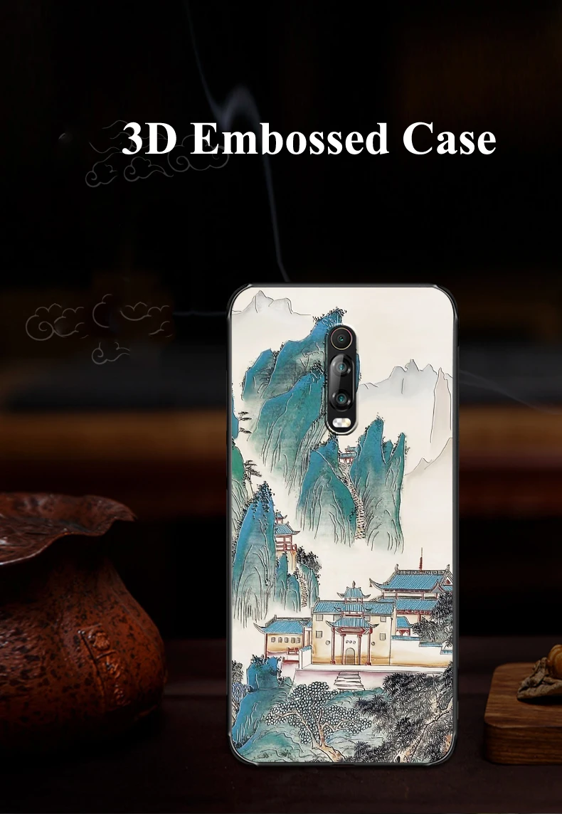 Рельефный чехол для Xiaomi Redmi K20 Pro чехол противоударный HD 3D рельефный силиконовый чехол для Redmi K 20 чехол Licoers Официальный чехол