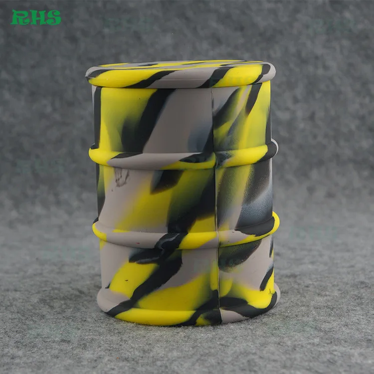 

5pcs Can custom logo Colorful big silicone customized bho oil container 500ml oil barrel wax containers free shipping