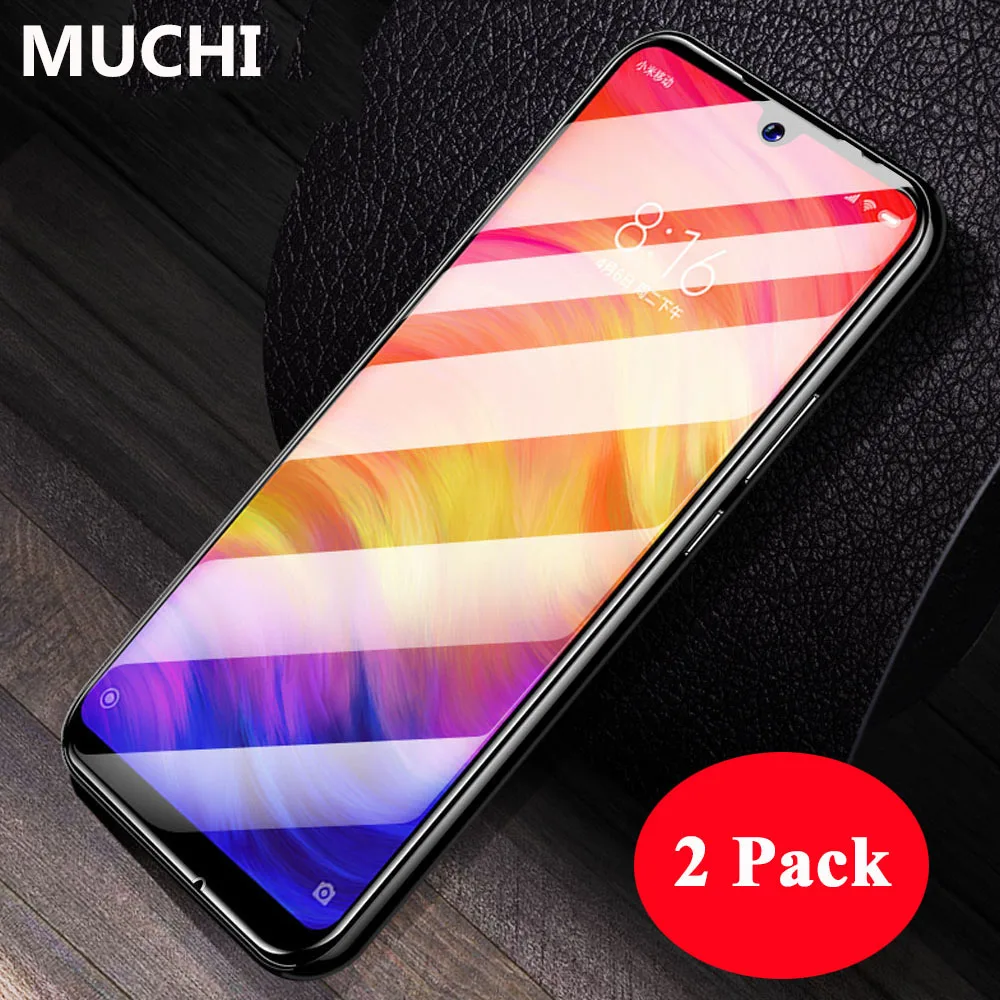 2 упаковки закаленное стекло MUCHI для Xiaomi Redmi 7 Защитная пленка экрана Redmi7 6 26
