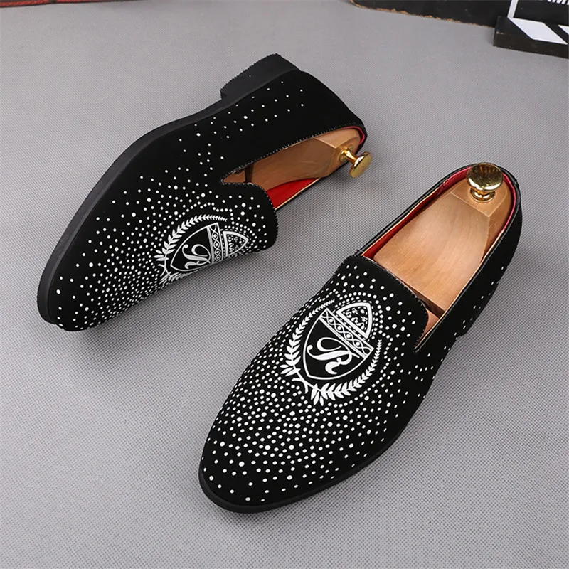 Роскошные мужские дизайнерские мокасины на плоской подошве для улицы
