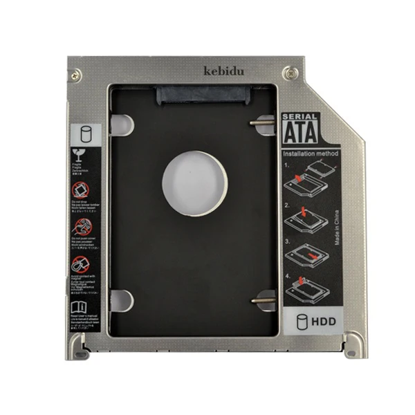 Kebidu 9 5 мм второй HDD Caddy 2nd SATA 2 &quotКорпус для жесткого диска SSD Apple Macbook Pro A1278 A1286 A1297 CD ROM