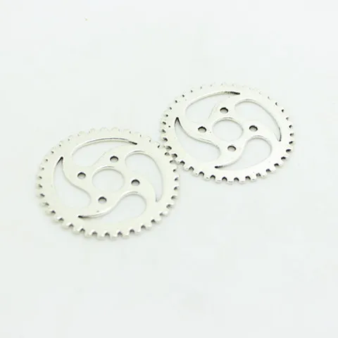 Sweet Bell (10 шт./лот) 40 мм трехцветная Бриллиантовая шестерня украшения|charms gear|gear