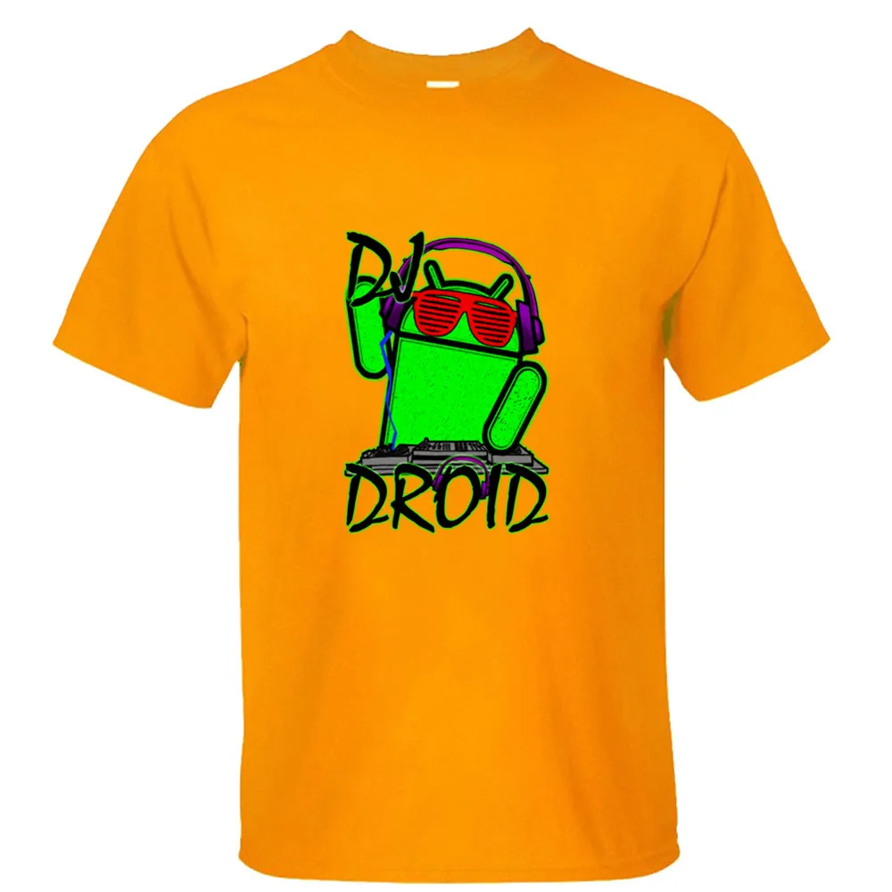Новый dj Droid футболка Swag мужские футболки мода 2018 О образным вырезом хлопок 3XL