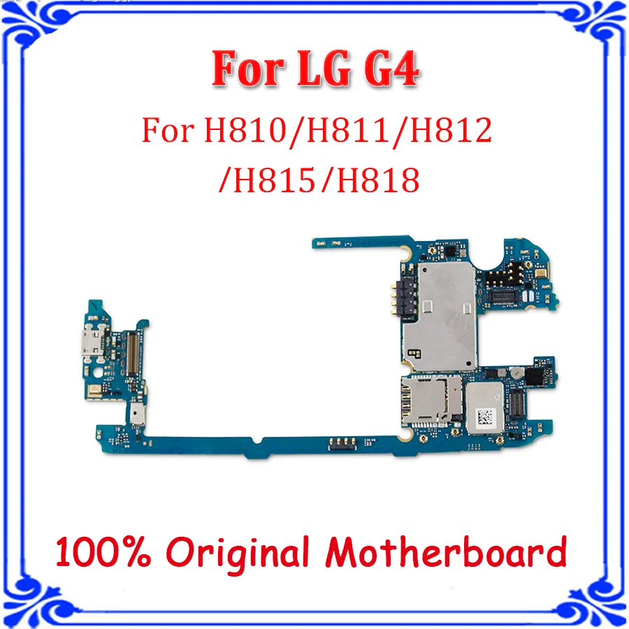 32 Гб для LG G4 H810 H811 H812 H815 H818 VS986 оригинальная разблокированная материнская плата с системой Android для LG G4 материнская плата с чипами