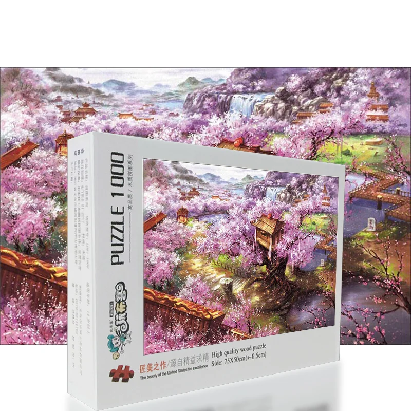 

520/1000/1500 pieces Puzzle Landscape Adult Jigsaws For Children Adults Educational Toy Birthday Gift Puzzles