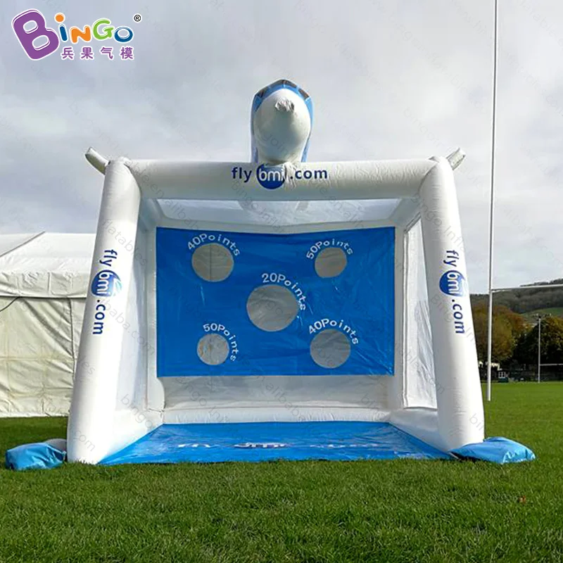 Blue inflatable soccer gate darts boards football shooting game 2.5x3.5x2mH or Customized | Игрушки и хобби