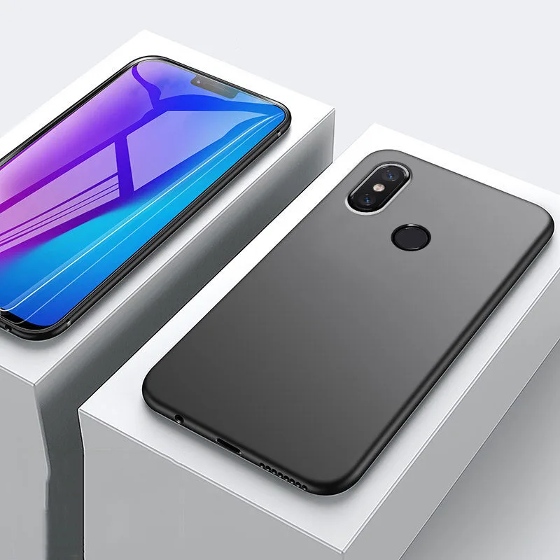 Luxury Matte Soft Silicone Case For Xiaomi Mi 8 Lite mi 9 SE A1 5X 6X A2 On Redmi Note 5 6 7 Pro Cover |