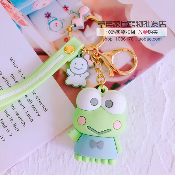 Sanrio, Hello Kitty My Melody Cinnamoroll Марка pom-Pom Purin BADTZ-MARU Xo мультяшная сумка для ключей подвеска брелок для девочек детей - Цвет: Серый