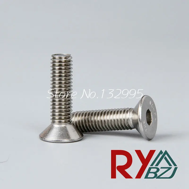 2 # 56 4 40 6 32 8 10 24 1/4 20 * L Нержавеющая сталь A2 Шестигранная розетка с плоской головкой