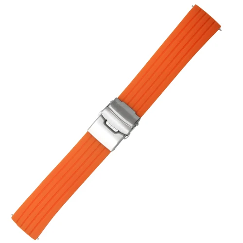 PEIYI ремешок для часов Ticwatch Цветной силиконовый сменный ремешок 20 мм/22 мм Ticwatch 1/2/E/Pro ремешок для часов Spark ремешок на запястье - Цвет ремешка: orange B