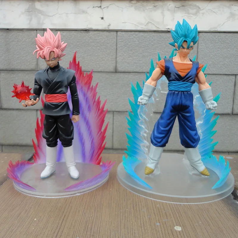 HKXZM Аниме Фигурка 19 см Dragon Ball Super Saiyan Rose Zamasu Goku Black gogeta ПВХ фигурка Коллекционная