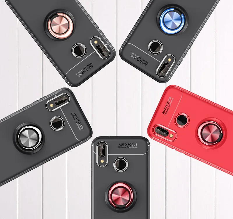 UPaitou Car Holder Case for Huawei Nova 4 4i 4e 3 3i 3e Cover Ring Magnetic Suction Bracket |
