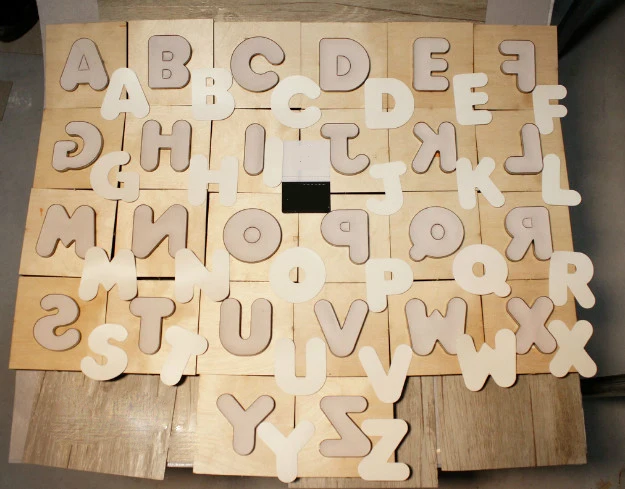 Кожа ремесло письмо высечки Нож Форма DIY слово удар инструмент Шаблон Резак