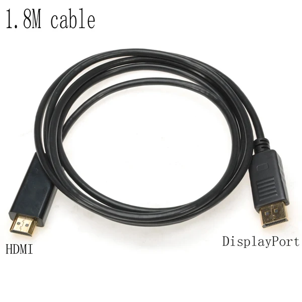 Высокое качество 6 футов 1 8 м порт Displayport папа DP к HDMI Мужской кабель адаптер