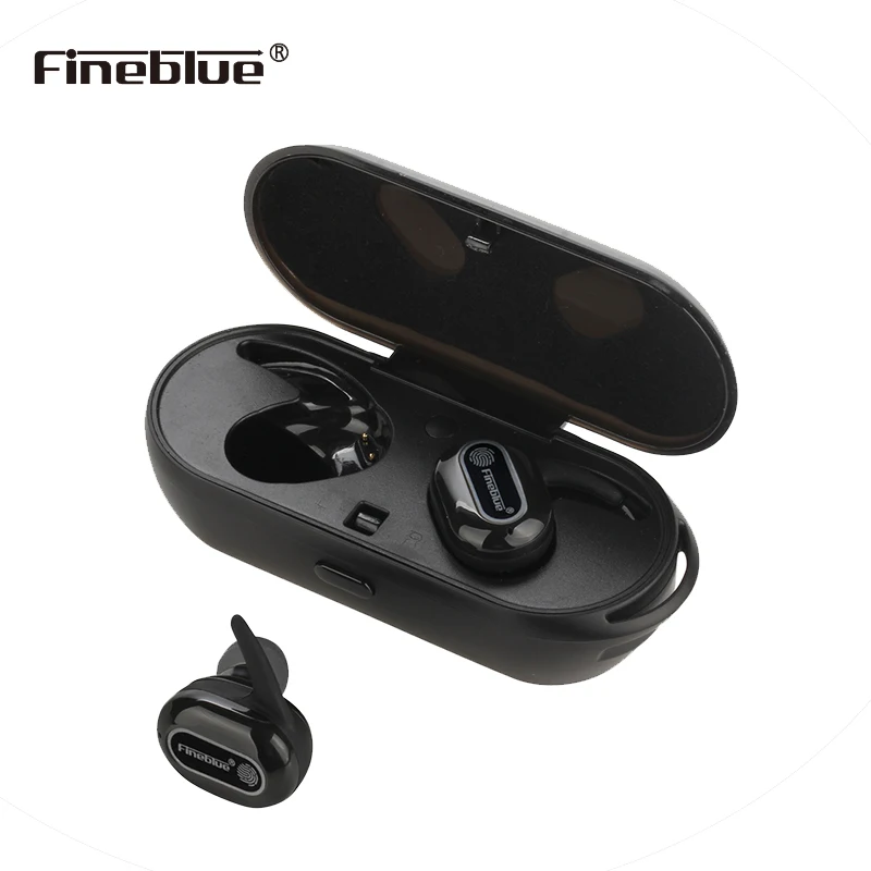 Fineblue R10 наушники-вкладыши TWS с отпечатков пальцев Сенсорный экран Bluetooth наушники HD
