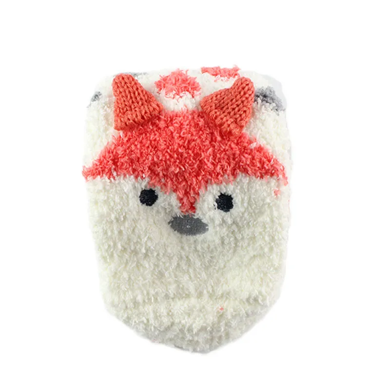 [COSPLACOOL] Winte Vute Socksr, женские утепленные коралловые кашемировые носки, рождественский подарок, Meias, для девочек, 3D, кошка, медведь, повседневные теплые женские мягкие носки