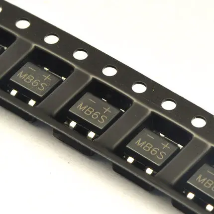 50 шт. SMD MB6S 0.5A 600V однофазный диодный выпрямительный мост SOP 4|bridge rectifier smd|bridge diode