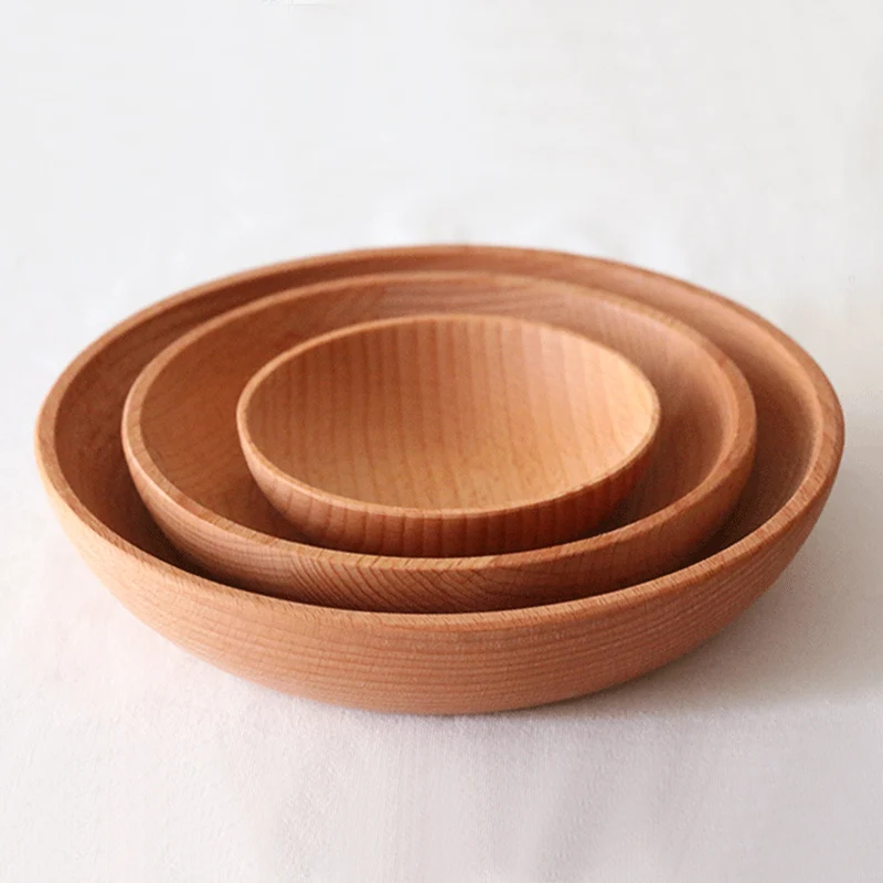 Набор из 3 предметов Бук деревянная посуда тарелки Европейский Стиль Искусство