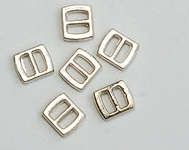 silver 30 шт./лот 3 мм цветные мини-пряжки для DIY изготовления bjd blyth кукол ремни для одежды обувь Пряжка ультра-мини куклы аксессуары - Цвет: silver