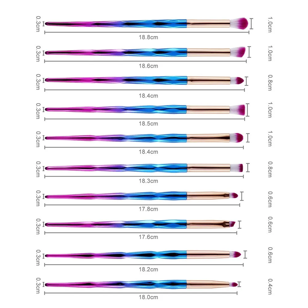 make up brushes Synthetic hair makeup set professional Make Up Foundation Blush Cosmetic Concealer Brushes Y430 | Красота и здоровье