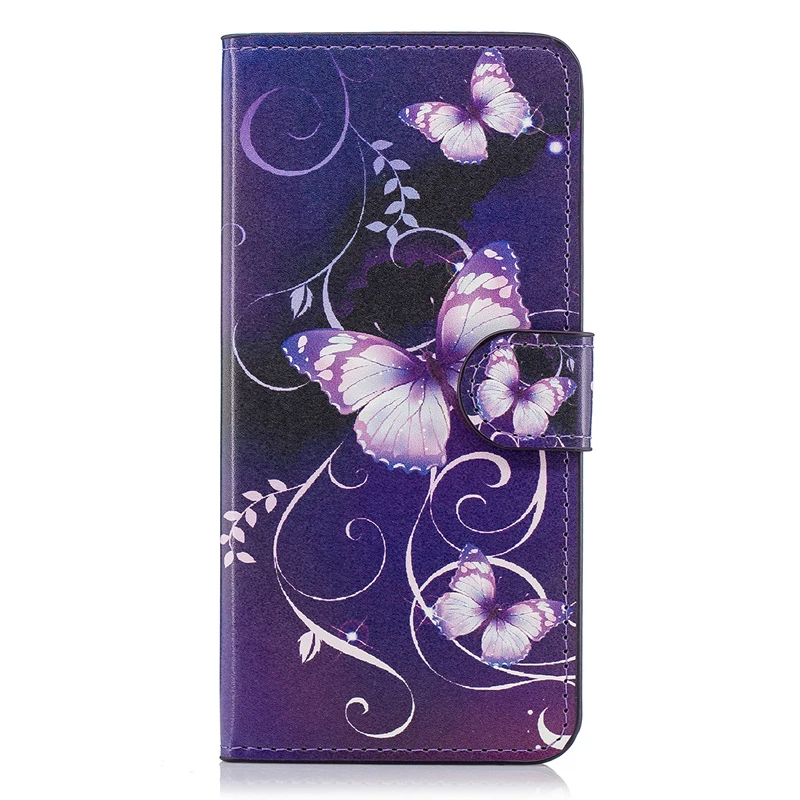 Ocolor для Huawei наслаждаться 7 s кожаный чехол откидная крышка с Стикеры Защитная кожи