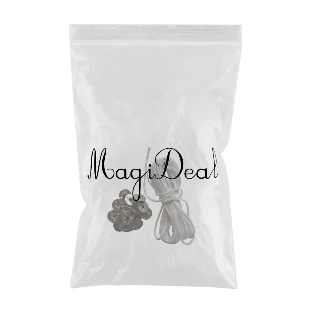 Хлопковый сердечник для свечей 5 м с 20 металлическими вкладками поддержки