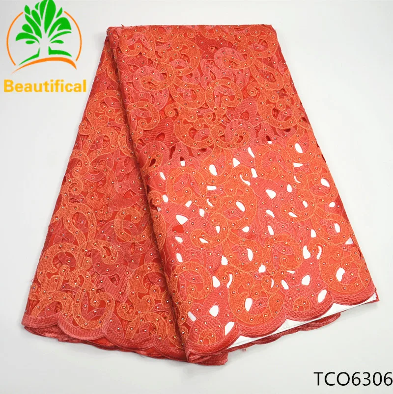 Beautifical африканский органзы кружевной ткани высокого качества Французский Новое поступление камень для