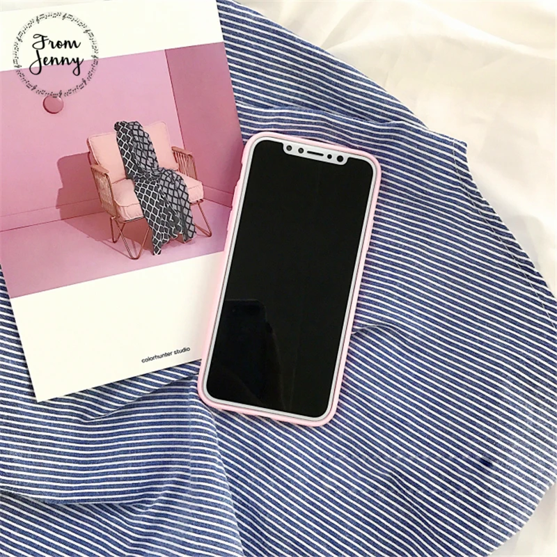 От Jenny для Apple iPhone X Пара &quotты и я&quot Love heart чехол телефона TPU Бесплатная доставка |