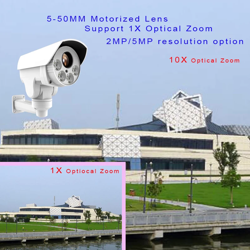 1080P IP-камера на открытом воздухе поддерживает PTZ onvif H.265 5-50 мм моторизованный объектив водонепроницаемый боевой корабль для видеонаблюдения на безопасность камеры.